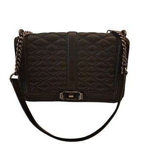 Rebecca Minkoff Black Quilted Leather Small Shoulder Crossbody